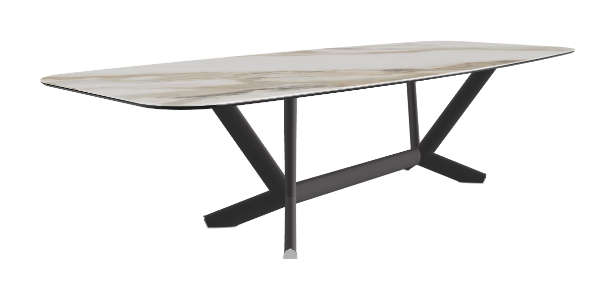 Cattelan Italia Planer Keramik Barrel Shaped Dining Table 300 & 320