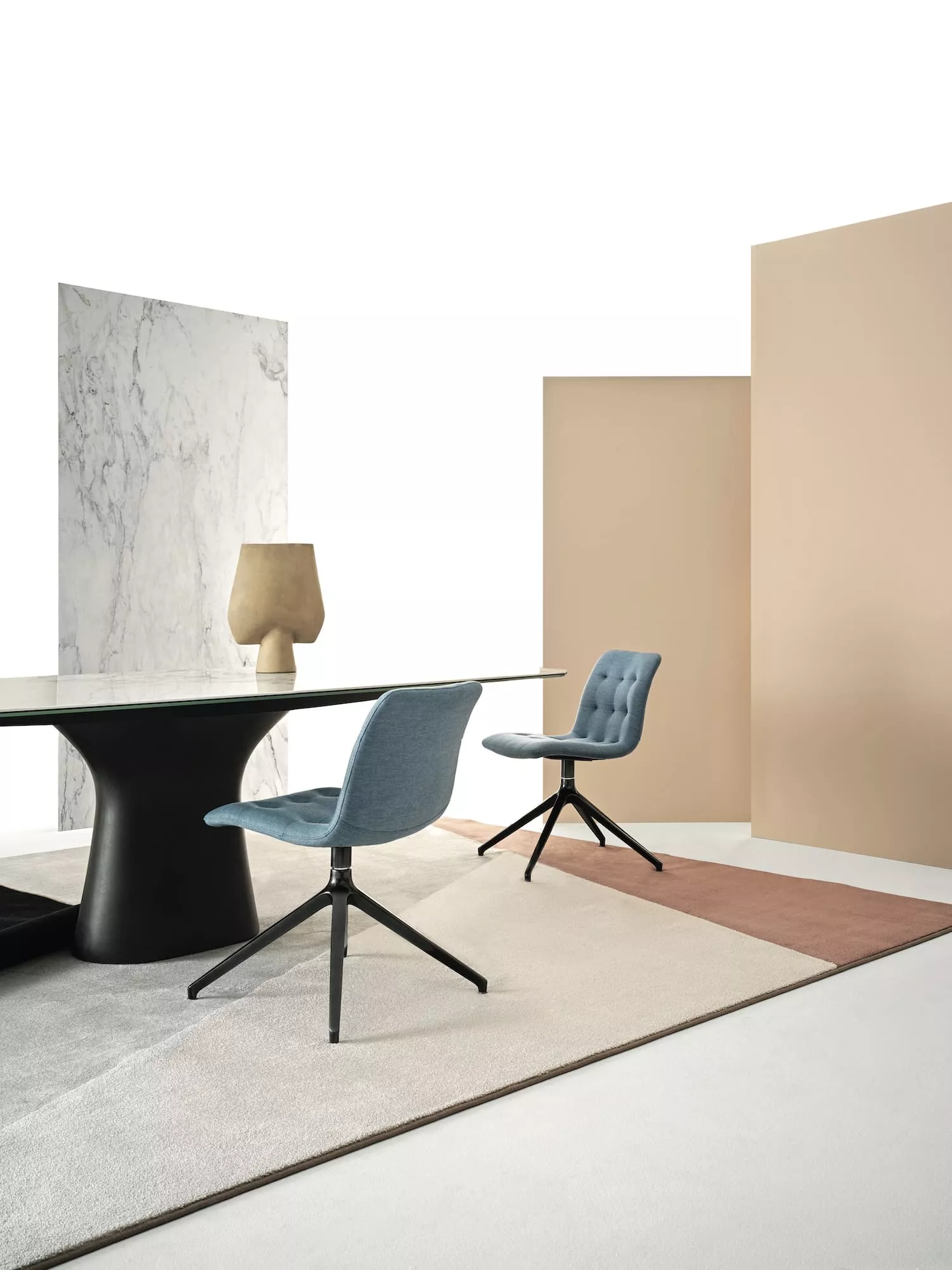Bontempi Podium Barrel Fixed Dining Table | 52.90,52.91,53.98