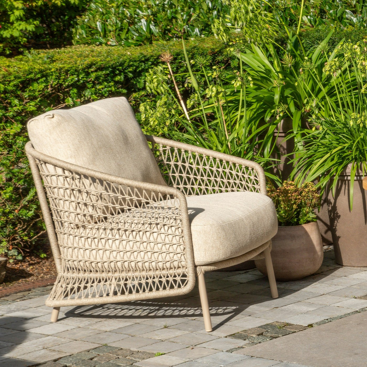 4 Seasons Outdoor Puccini Living Chair Latte