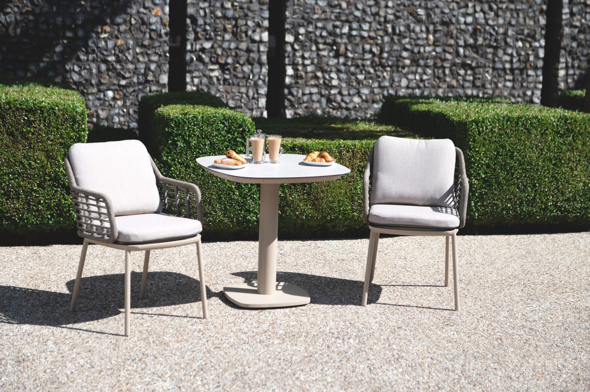 4 Seasons Outdoor Puglia Bistro Set With Manolo Table