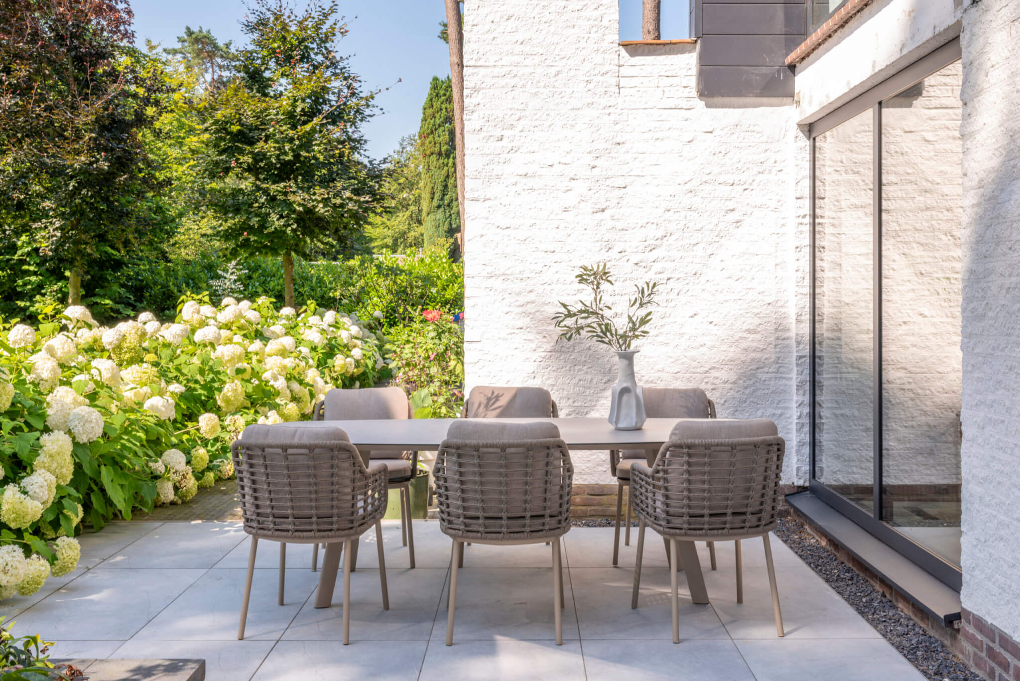 4 Seasons Outdoor Puglia 6 Seating Dining Set With 240cm Donato Dining Table