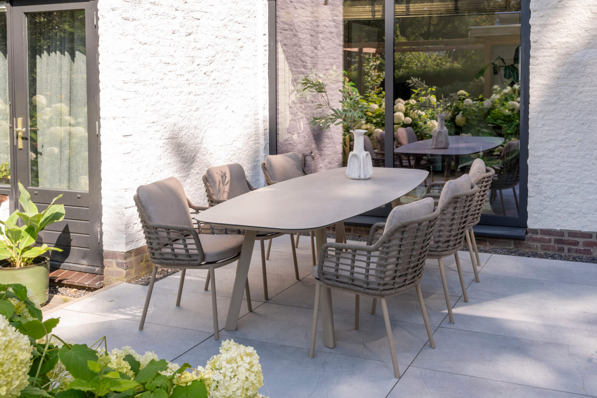 4 Seasons Outdoor Puglia 8 Seating Dining Set With 240cm Donato Dining Table