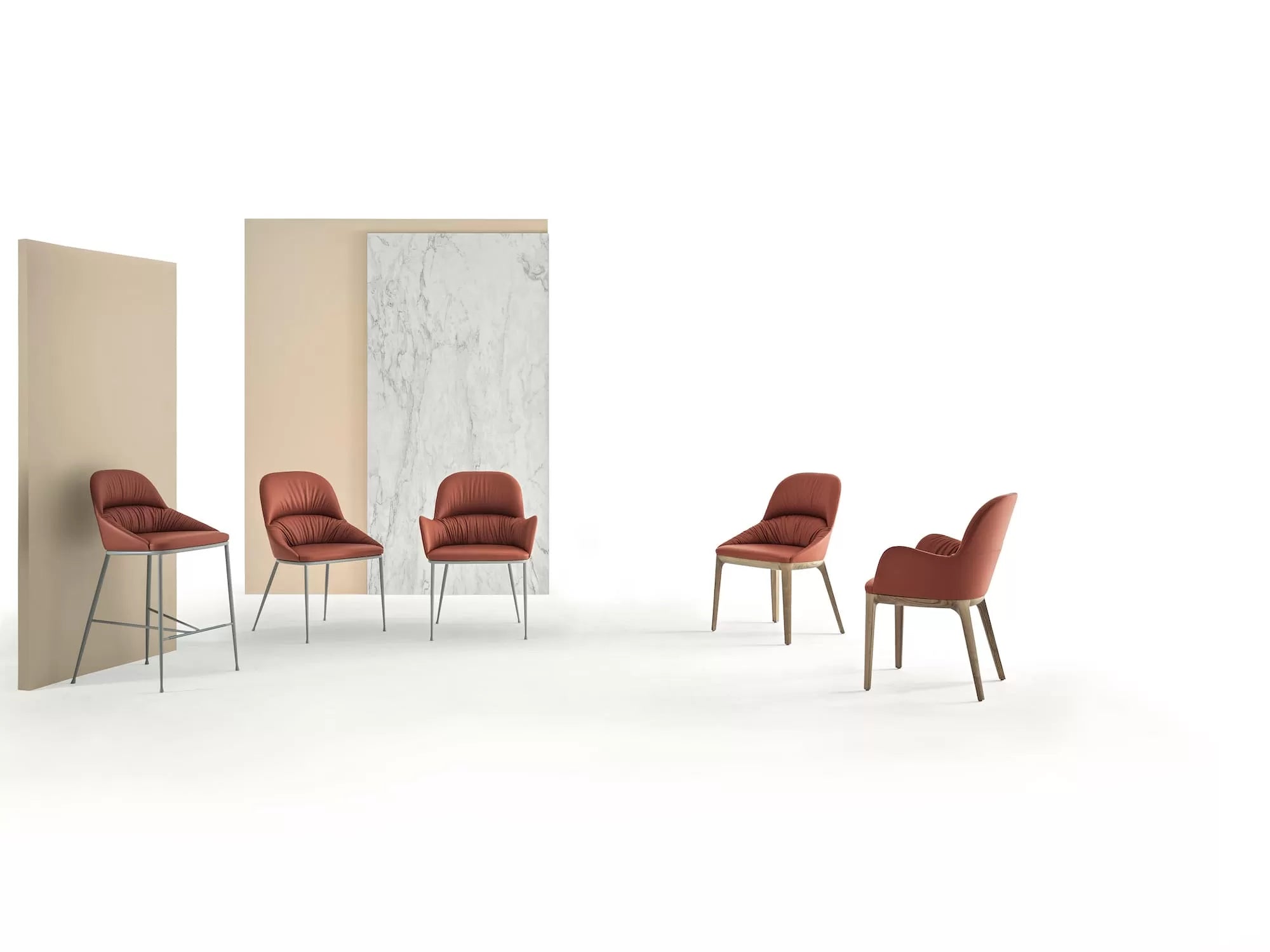 Bontempi Casa Queen Chair Solid Wood Frame & Arms