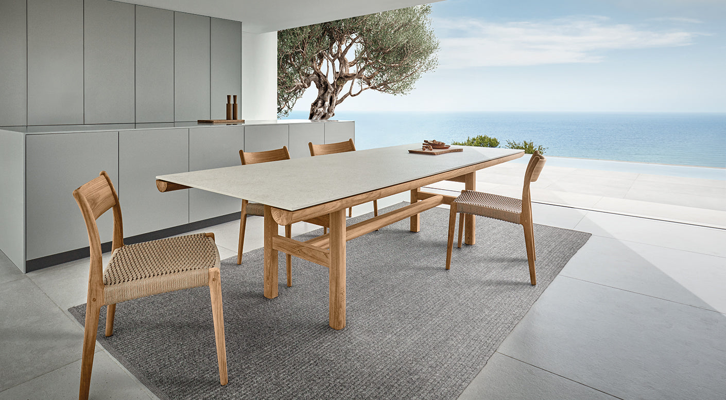 Gloster Rail Teak 240cm Dining Table