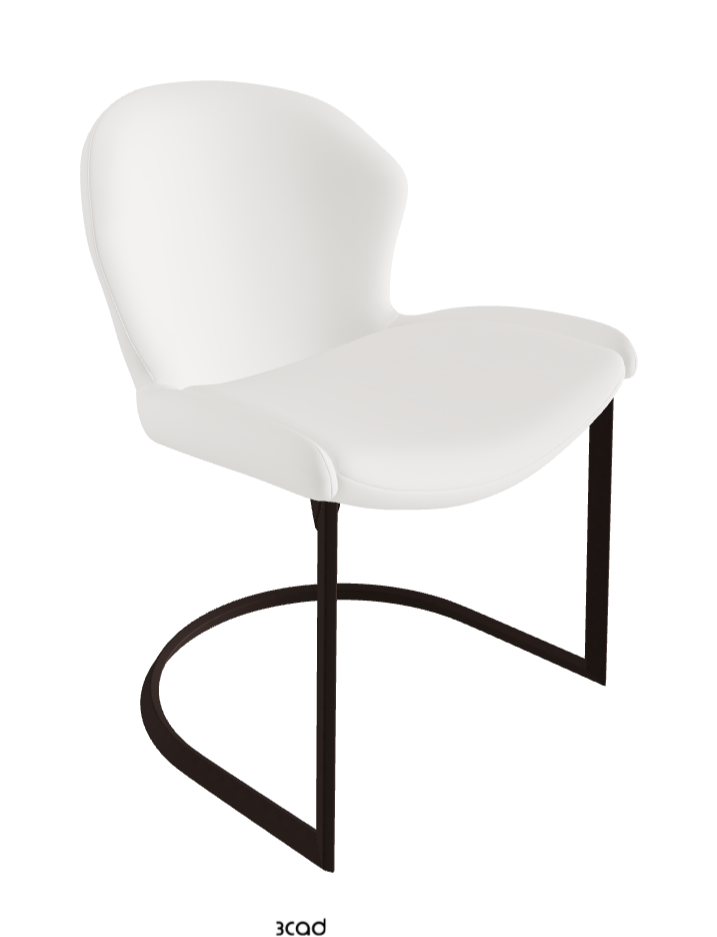 Rachel Cantilever Dining Armchair_Bronze Embossed_Soft Leather_Palladio
