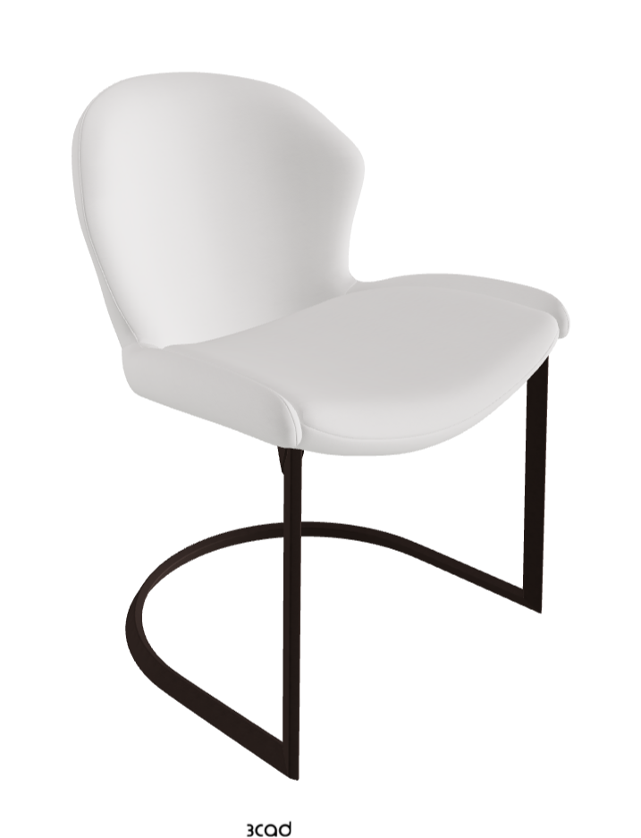 Rachel Cantilever Dining Armchair_Bronze Embossed_Soft Leather_Canova