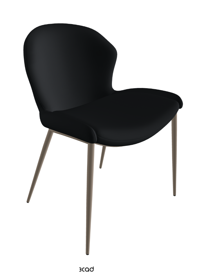 Rachel ML Dining Armchair_Titanium Embossed_Soft Leather_Atlantico