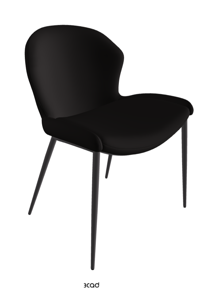 Rachel ML Dining Armchair_Graphite Embossed_Synthetic Leather_Moka