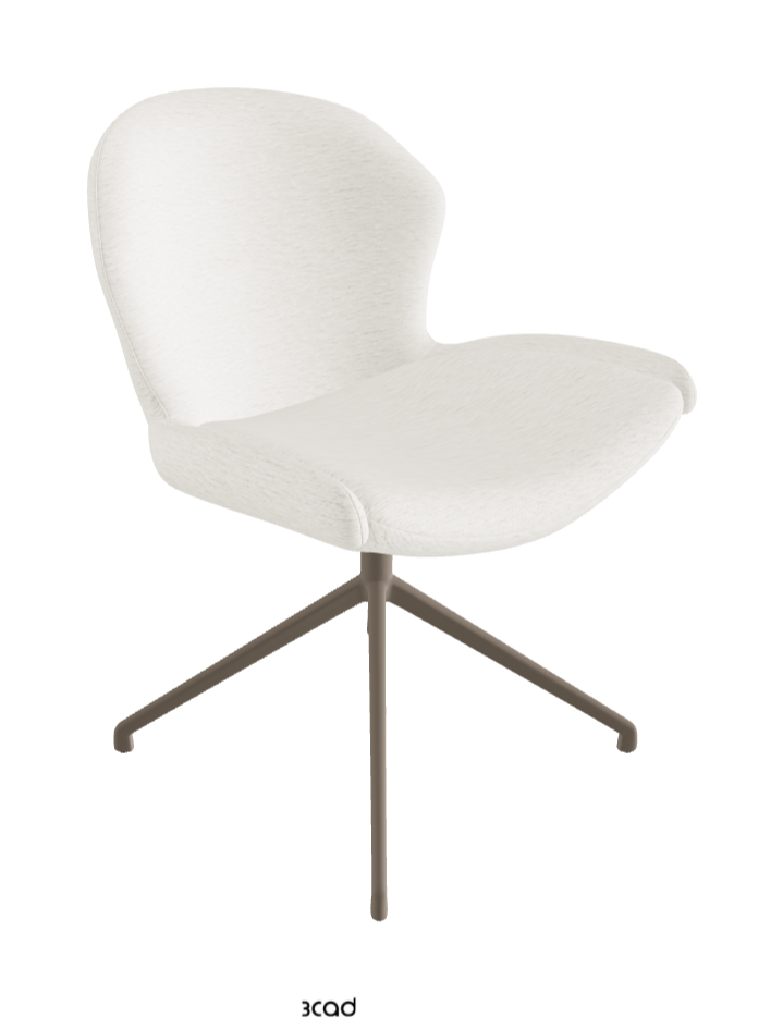 Cattelan Italia Rachel Turn Swivel Dining Armchair – Fabric