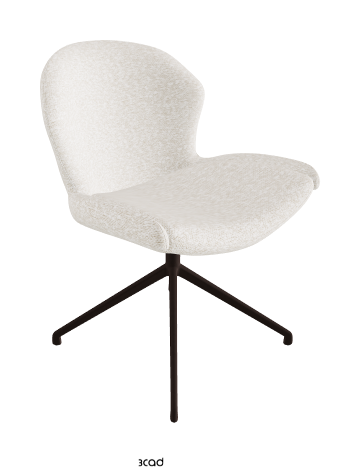 Cattelan Italia Rachel Turn Swivel Dining Armchair – Fabric
