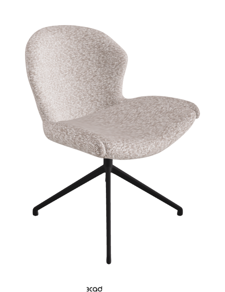 Cattelan Italia Rachel Turn Swivel Dining Armchair – Fabric