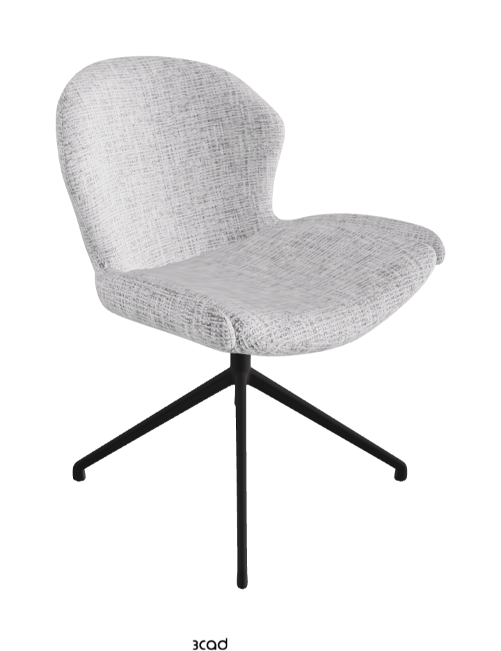 Cattelan Italia Rachel Turn Swivel Dining Armchair – Fabric