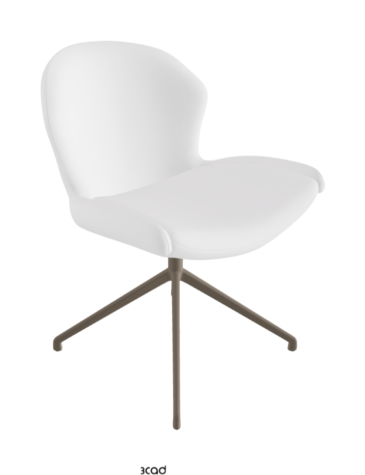 Cattelan Italia Rachel Turn Swivel Dining Armchair – Fabric