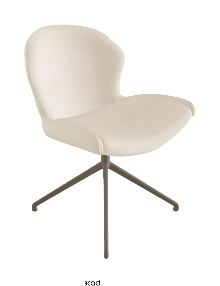 Cattelan Italia Rachel Turn Swivel Dining Armchair – Fabric