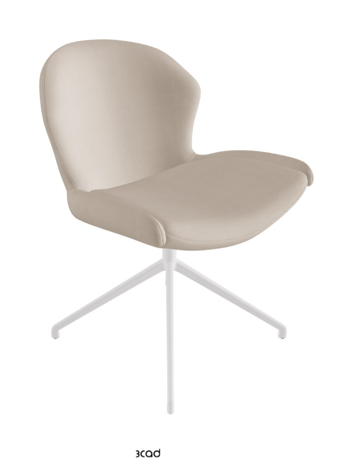 Cattelan Italia Rachel Turn Swivel Dining Armchair – Fabric