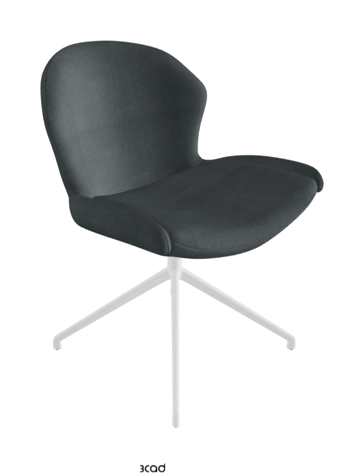 Cattelan Italia Rachel Turn Swivel Dining Armchair – Fabric