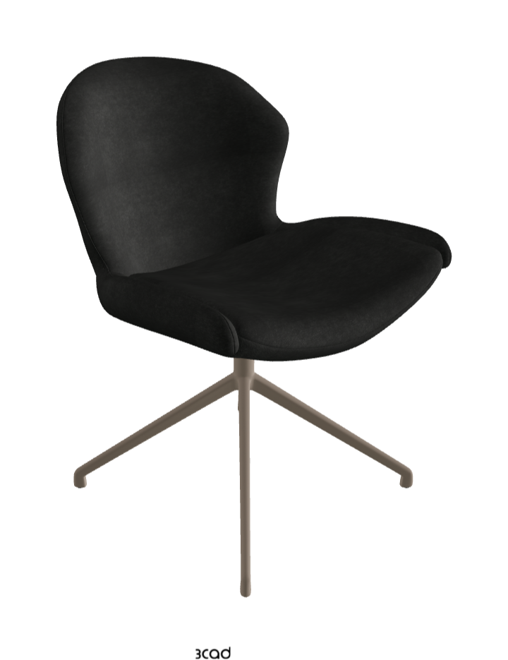 Cattelan Italia Rachel Turn Swivel Dining Armchair – Fabric