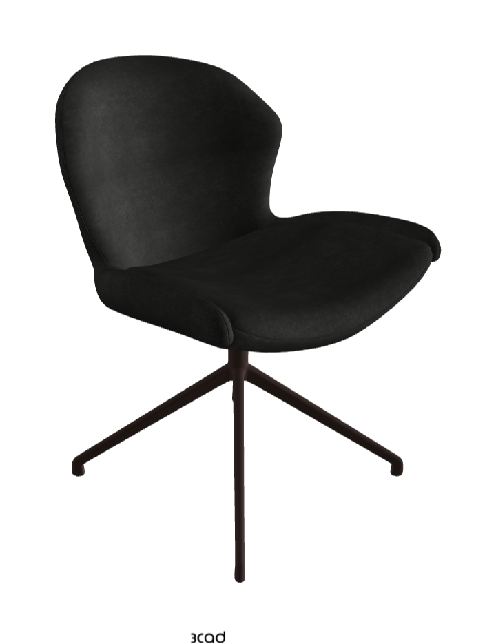Cattelan Italia Rachel Turn Swivel Dining Armchair – Fabric