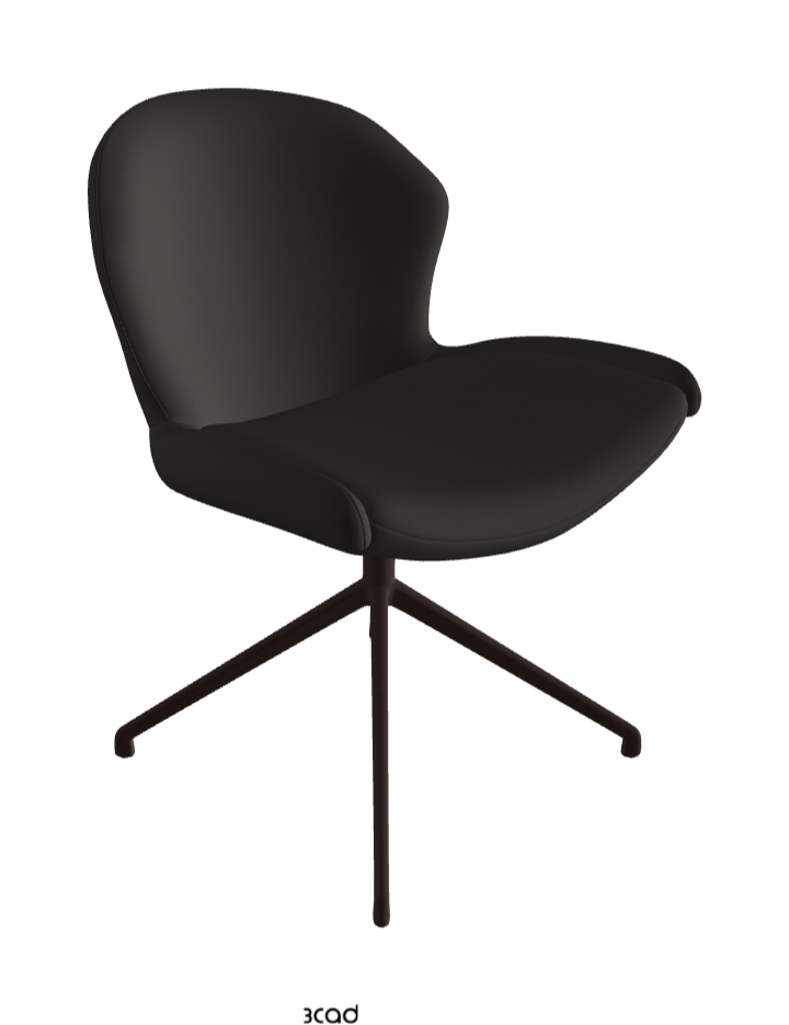 Rachel Turn Swivel Dining Armchair_Bronze Embossed_Synthetic Leather_Ardesia