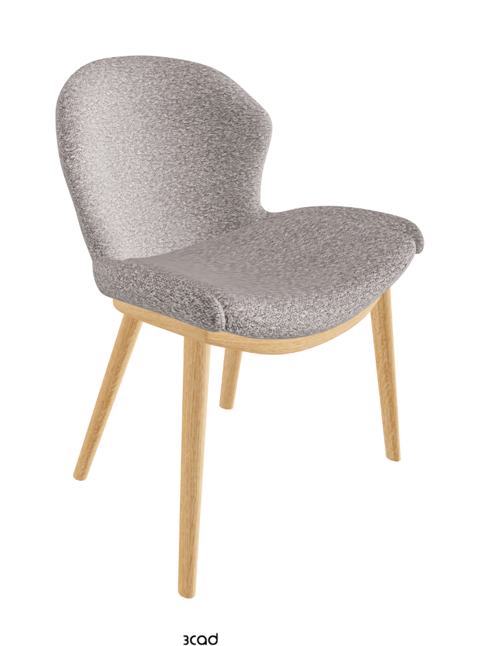Rachel Wood Dining Armchair_Natural Ashwood_Fabric_B243
