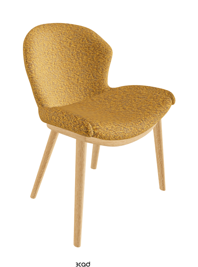 Rachel Wood Dining Armchair_Natural Ashwood_Fabric_B247