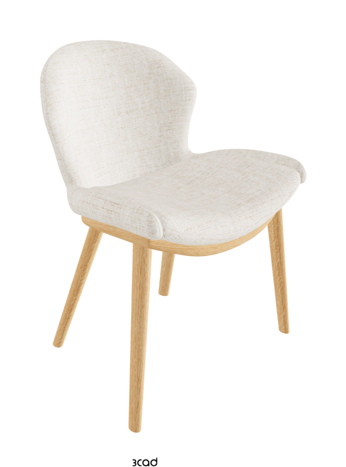 Rachel Wood Dining Armchair_Natural Ashwood_Fabric_B610
