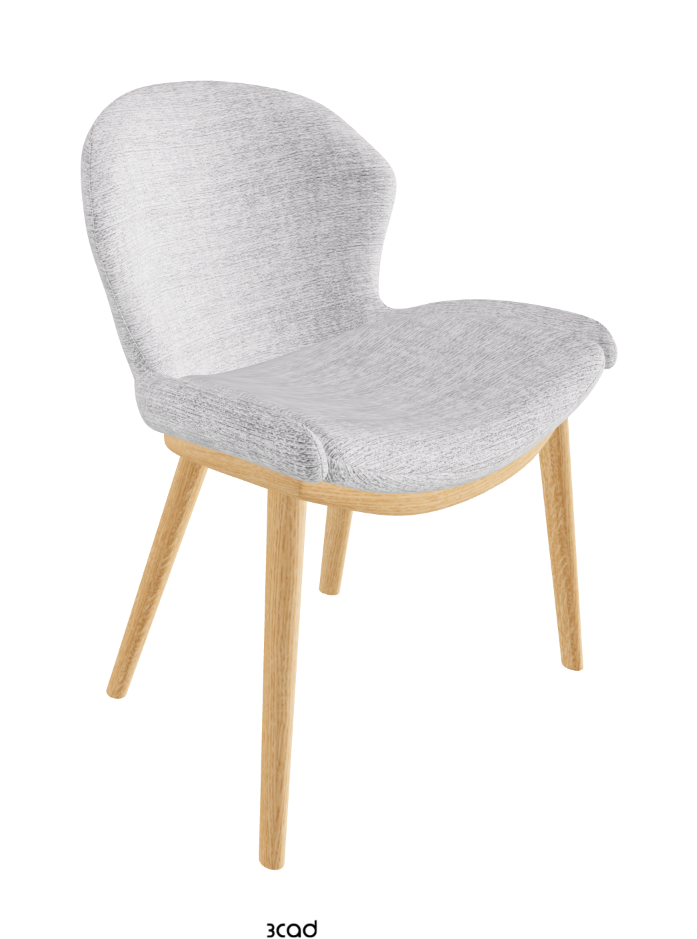 Rachel Wood Dining Armchair_Natural Ashwood_Fabric_B810