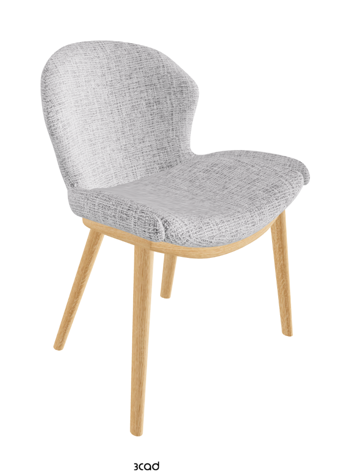 Rachel Wood Dining Armchair_Natural Ashwood_Fabric_B811