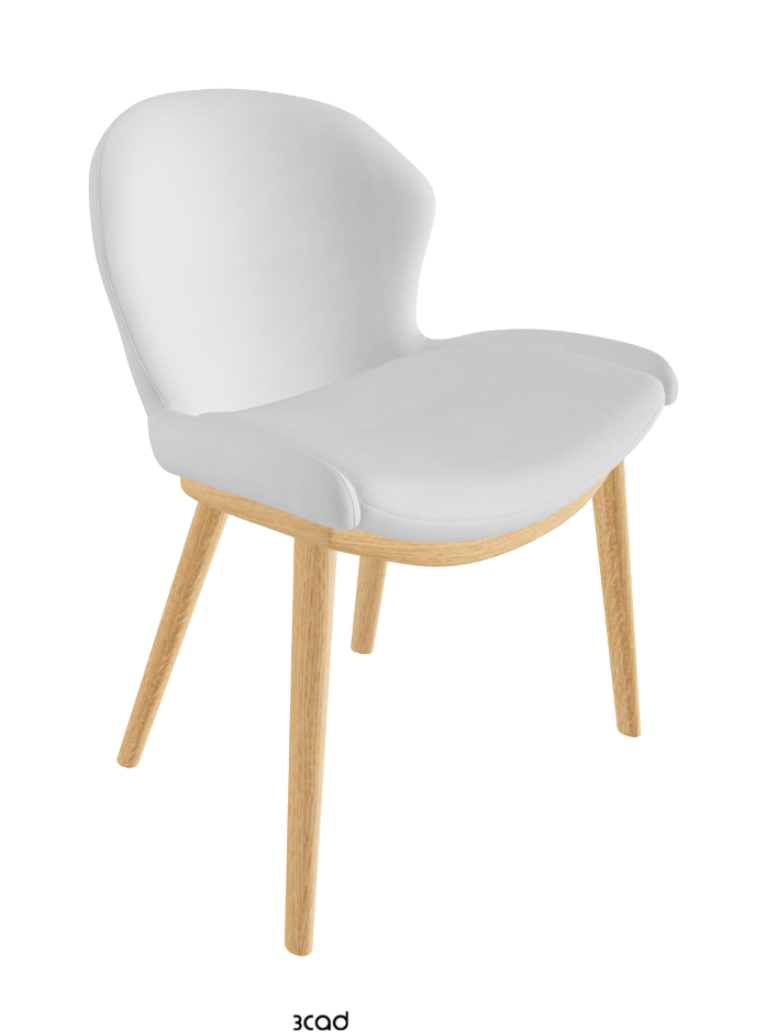 Rachel Wood Dining Armchair_Natural Ashwood_Fabric_B921