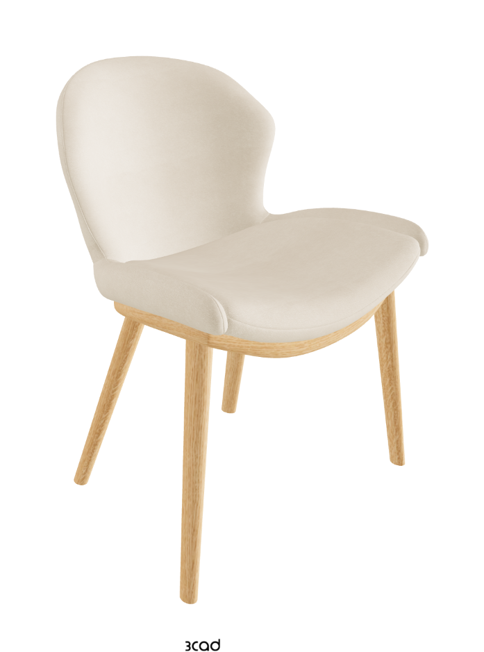 Rachel Wood Dining Armchair_Natural Ashwood_Fabric_B922