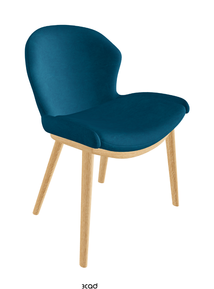 Rachel Wood Dining Armchair_Natural Ashwood_Fabric_B928