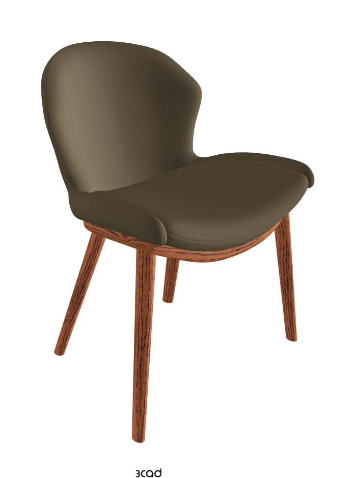 Rachel Wood Dining Armchair_Canaletto Walnut Stained Ashwood_Soft Leather_Argilla