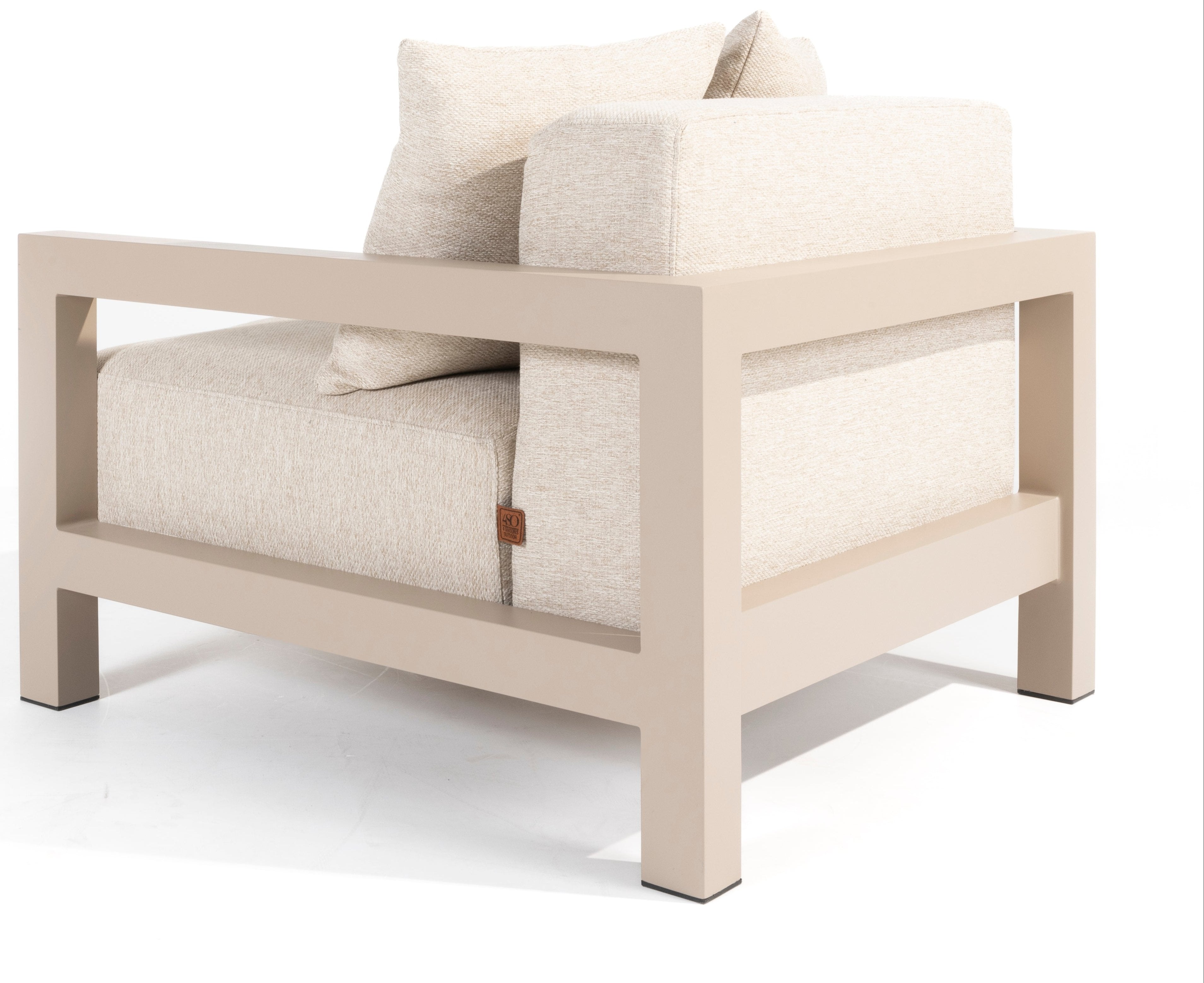 4 Seasons Outdoor Raffinato Living Chair Latte With 4 Cushions