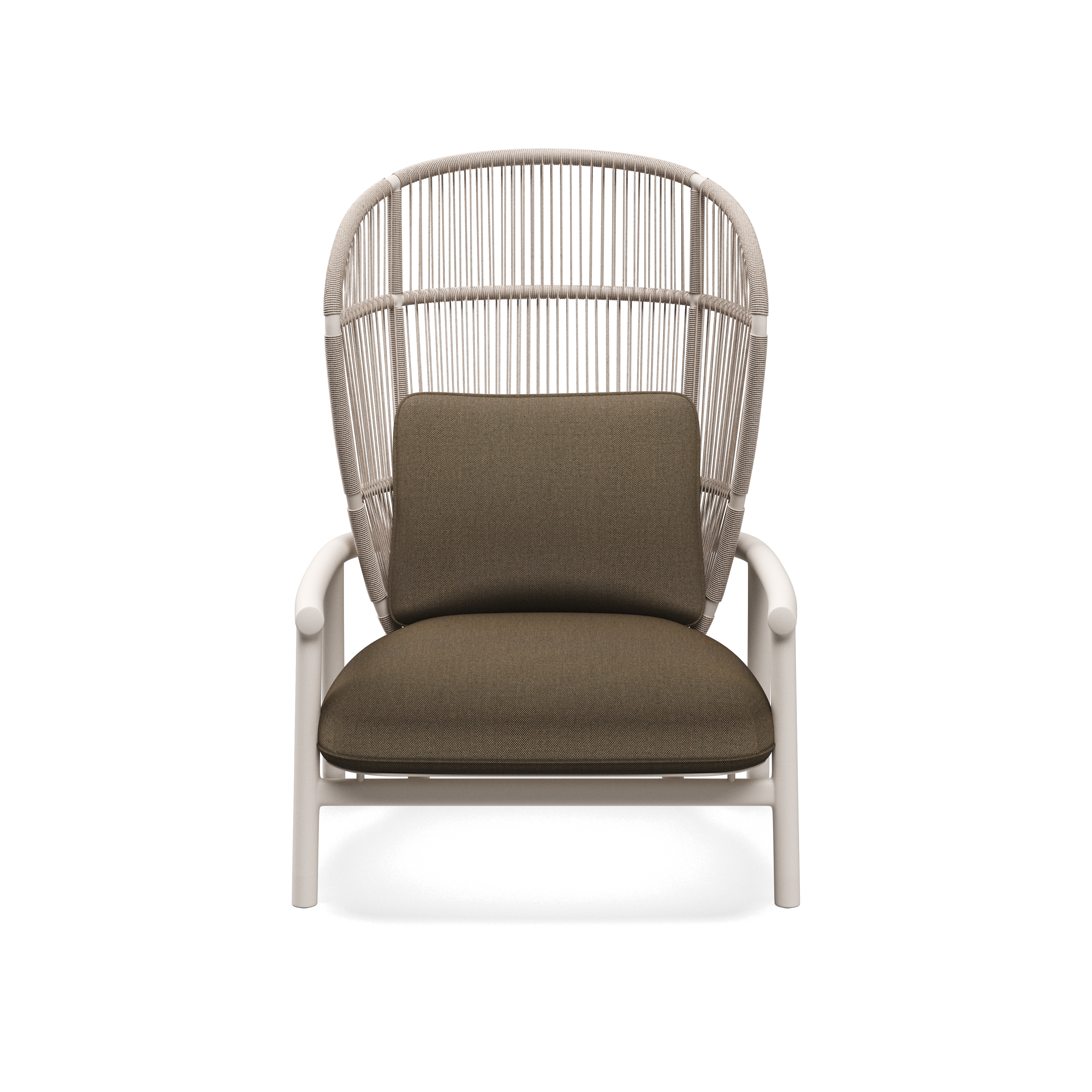 Gloster Fern Aluminium High Back Lounge Chair