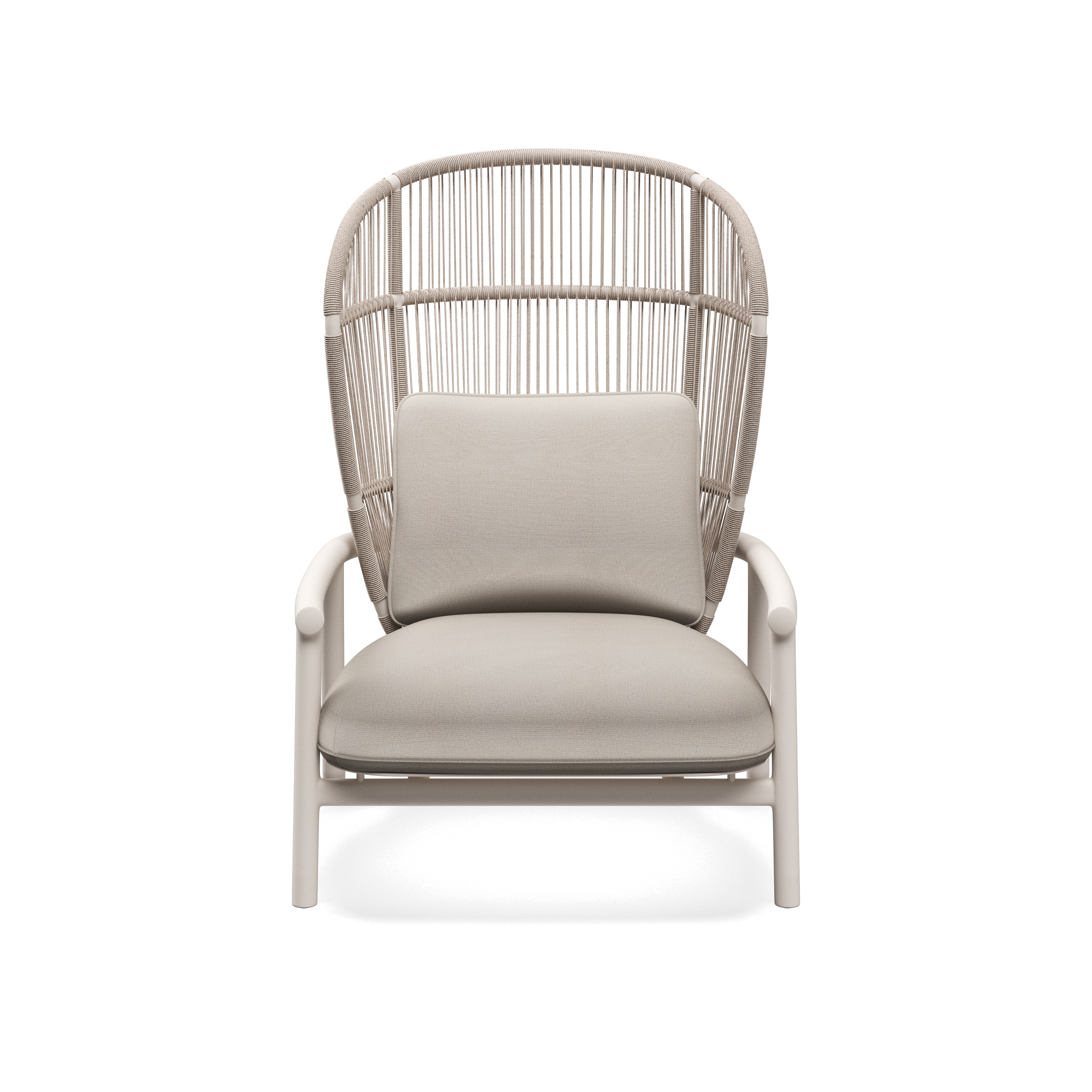 Gloster Fern Aluminium High Back Lounge Chair