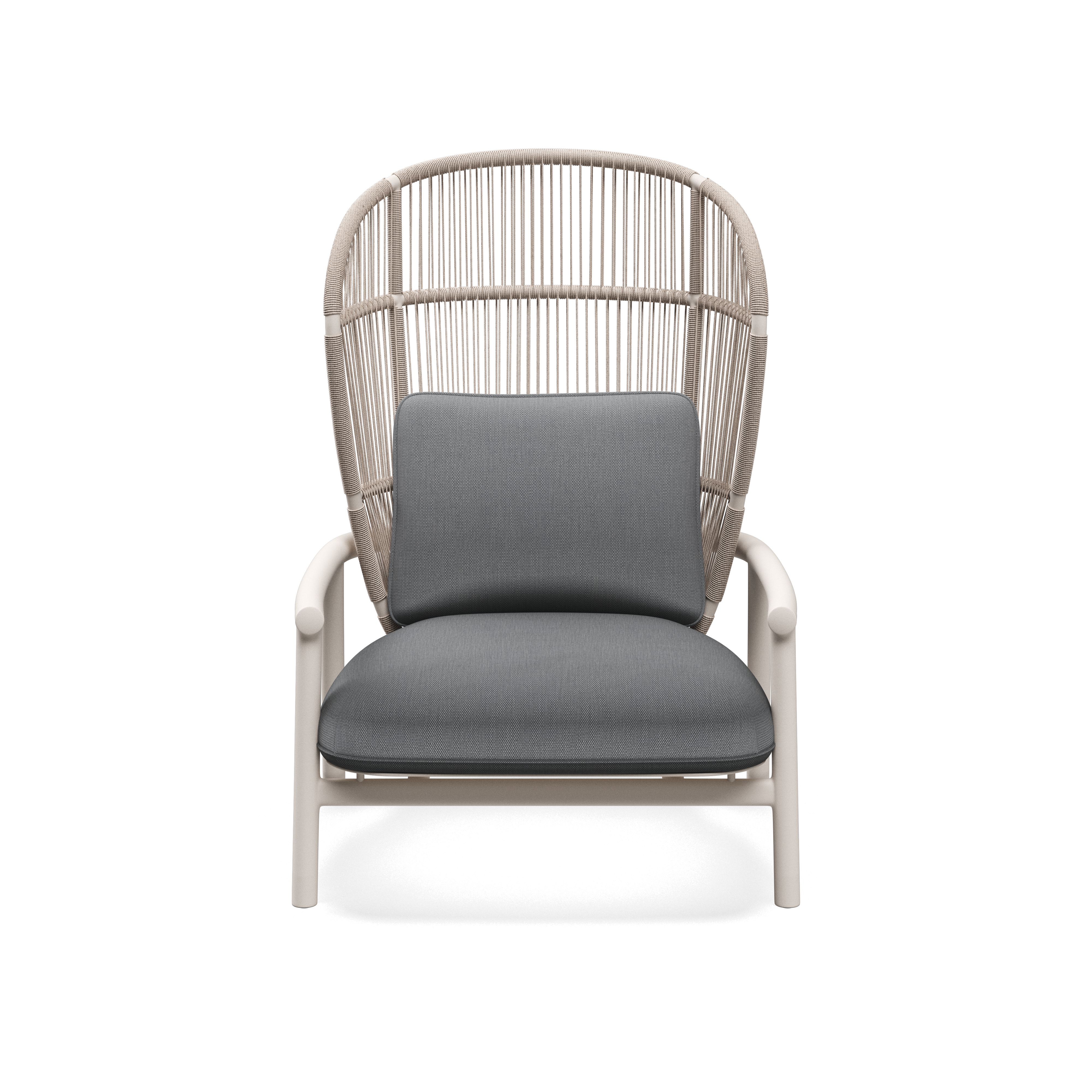 Gloster Fern Aluminium High Back Lounge Chair