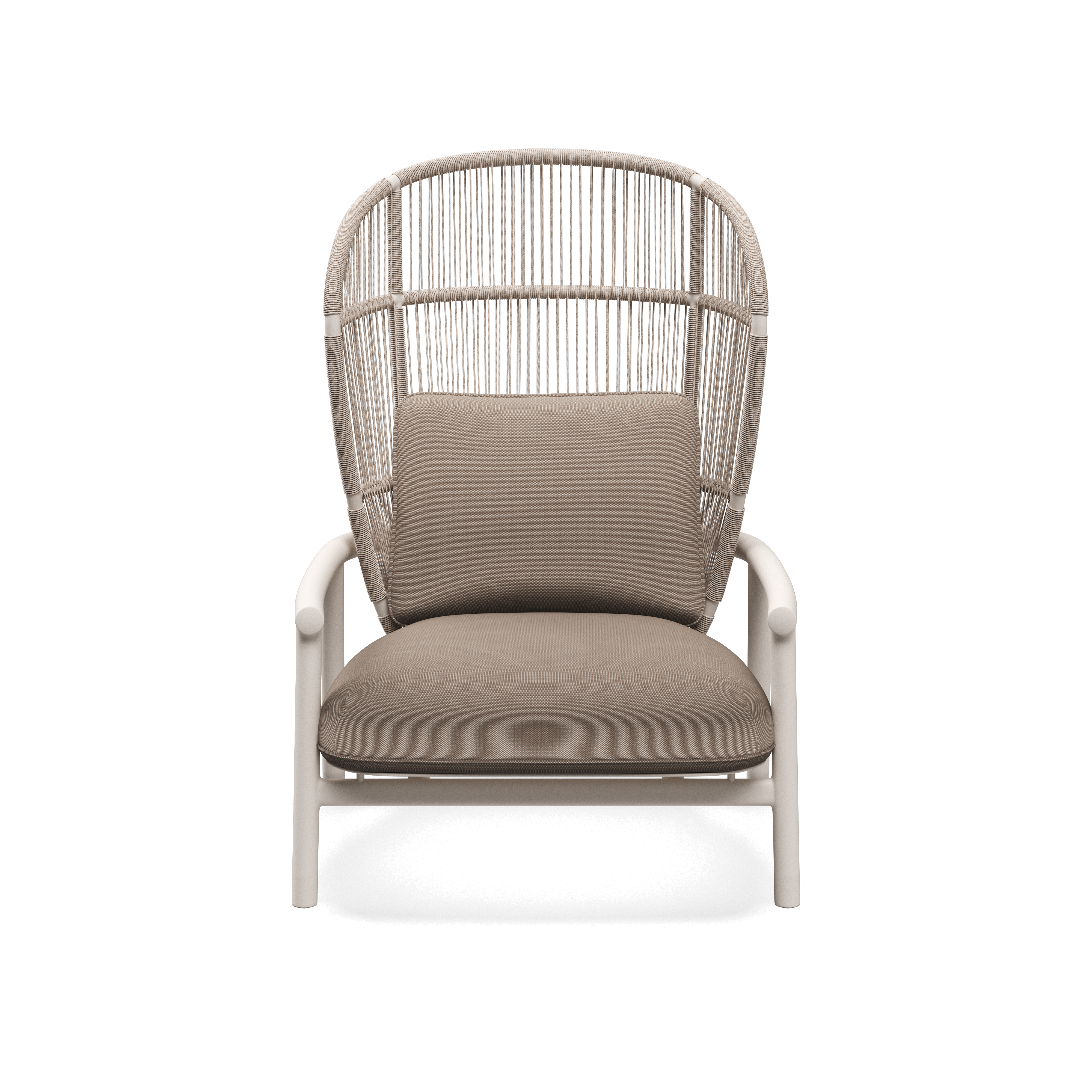 Gloster Fern Aluminium High Back Lounge Chair