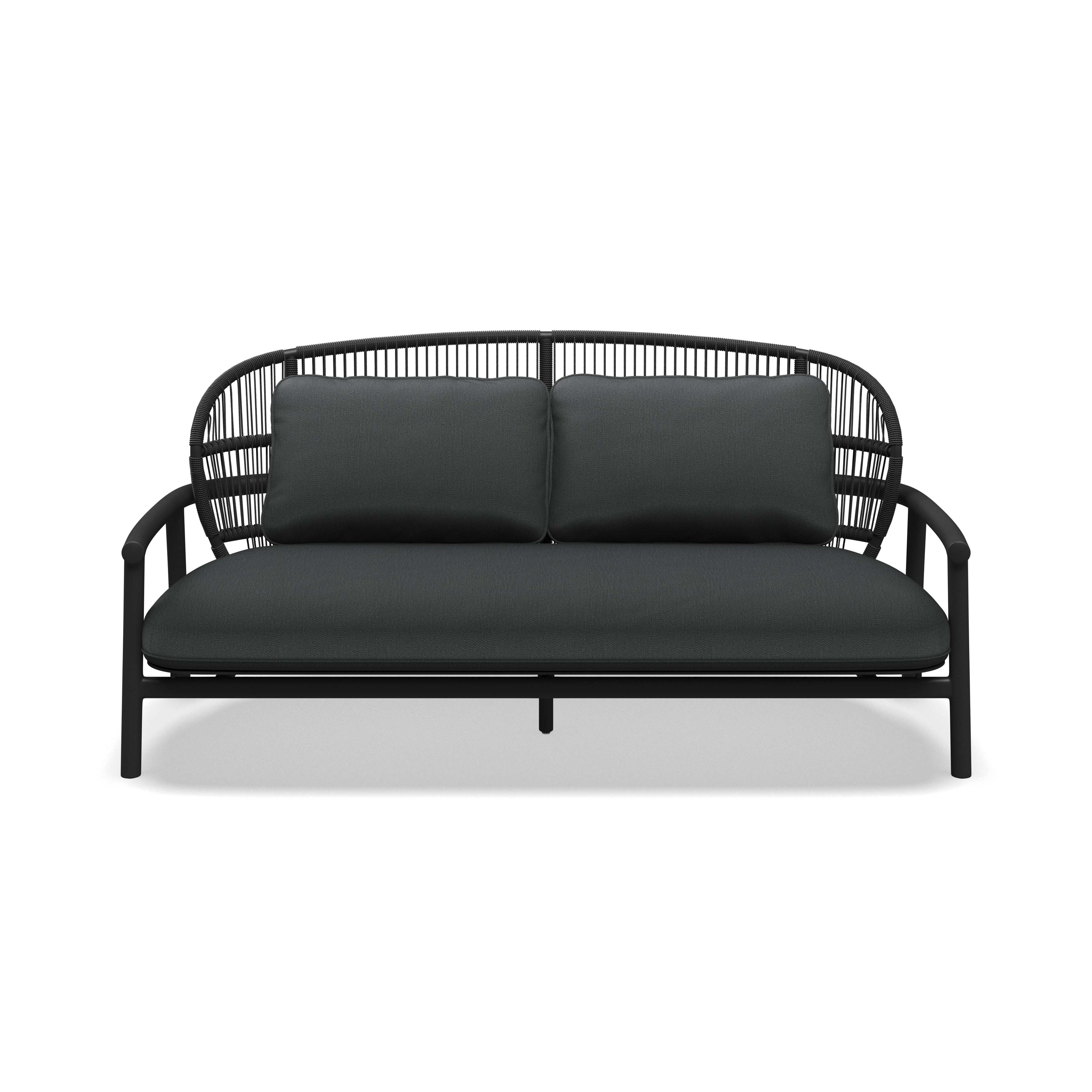 Gloster Fern Aluminium Low Back 2-Seater Sofa