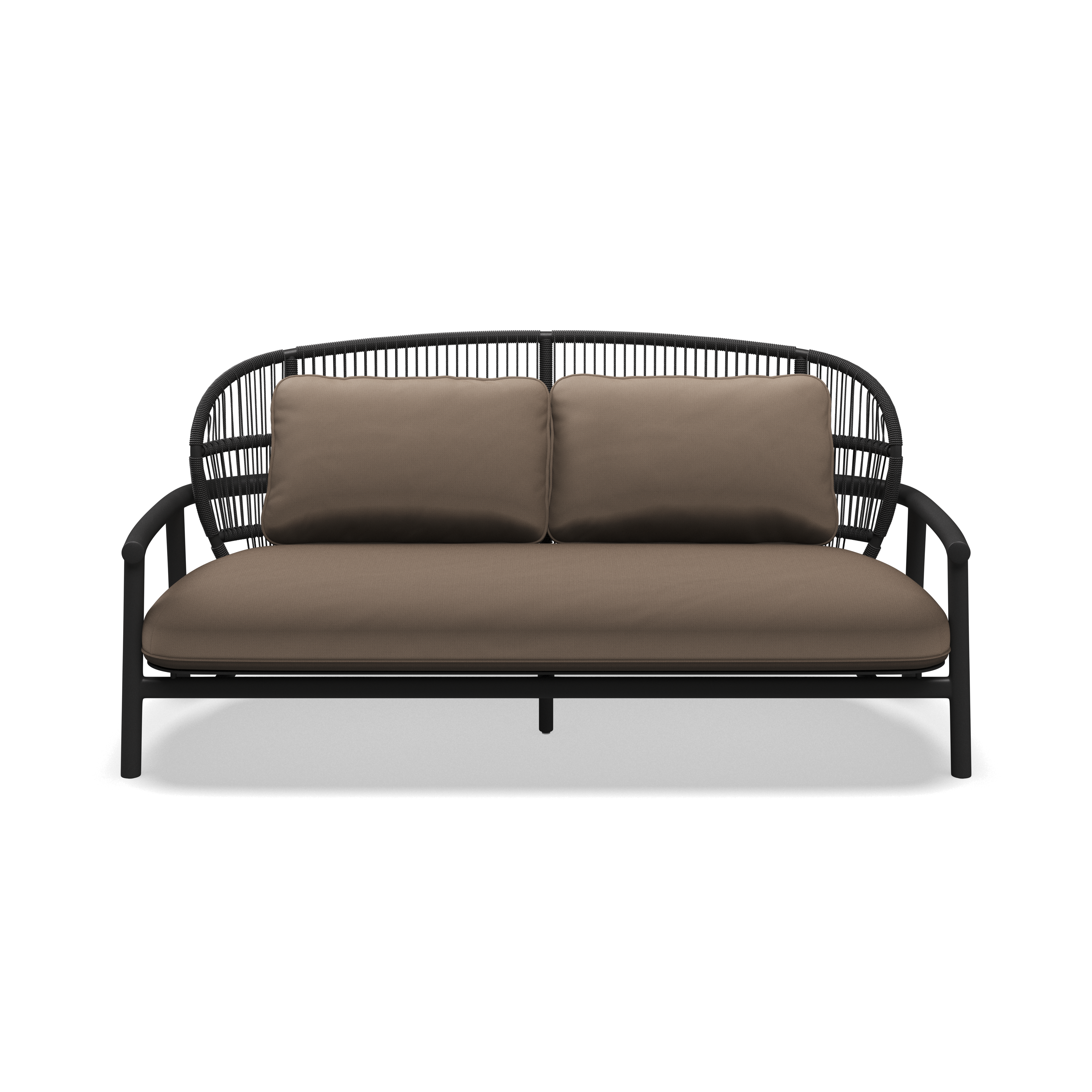 Gloster Fern Aluminium Low Back 2-Seater Sofa