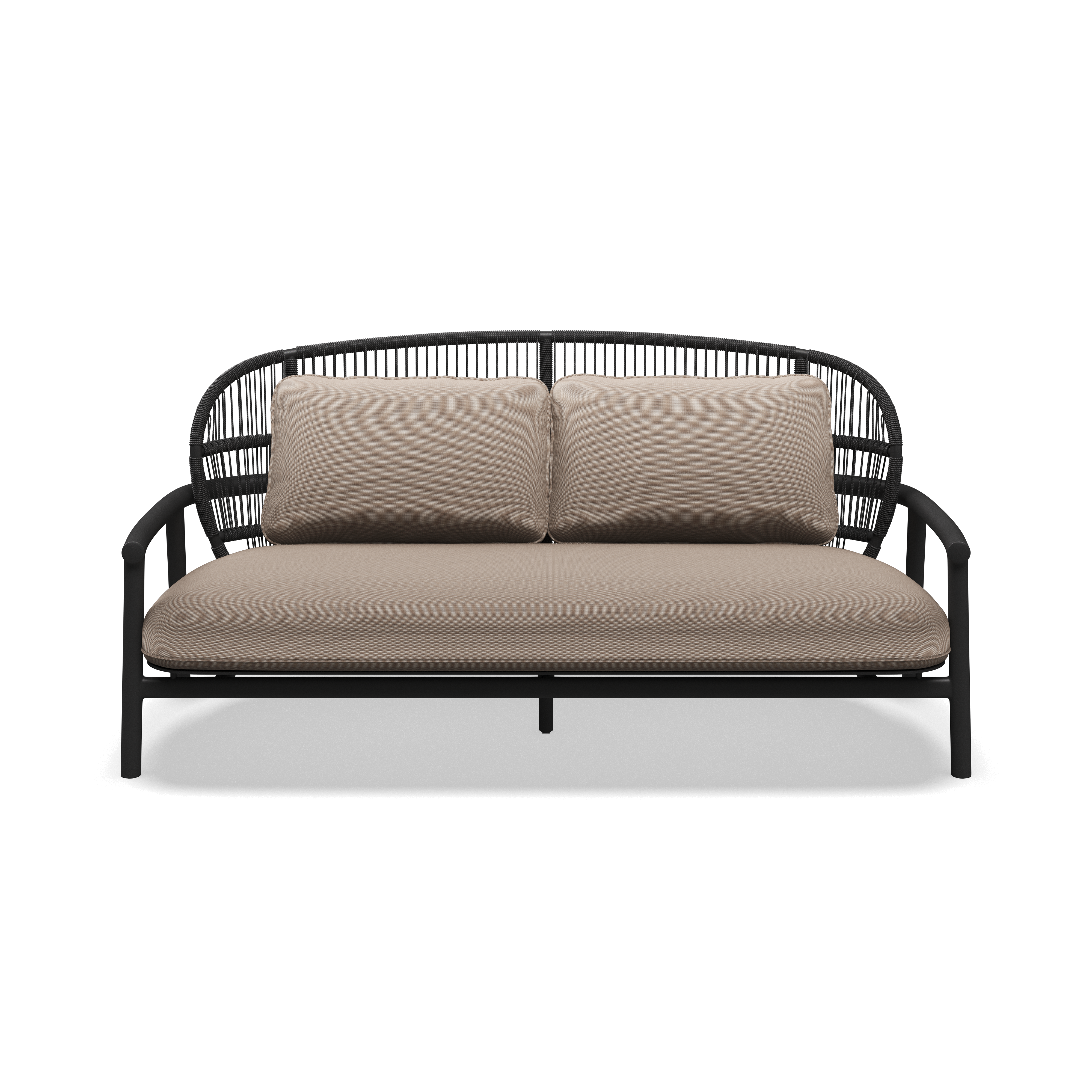 Gloster Fern Aluminium Low Back 2-Seater Sofa