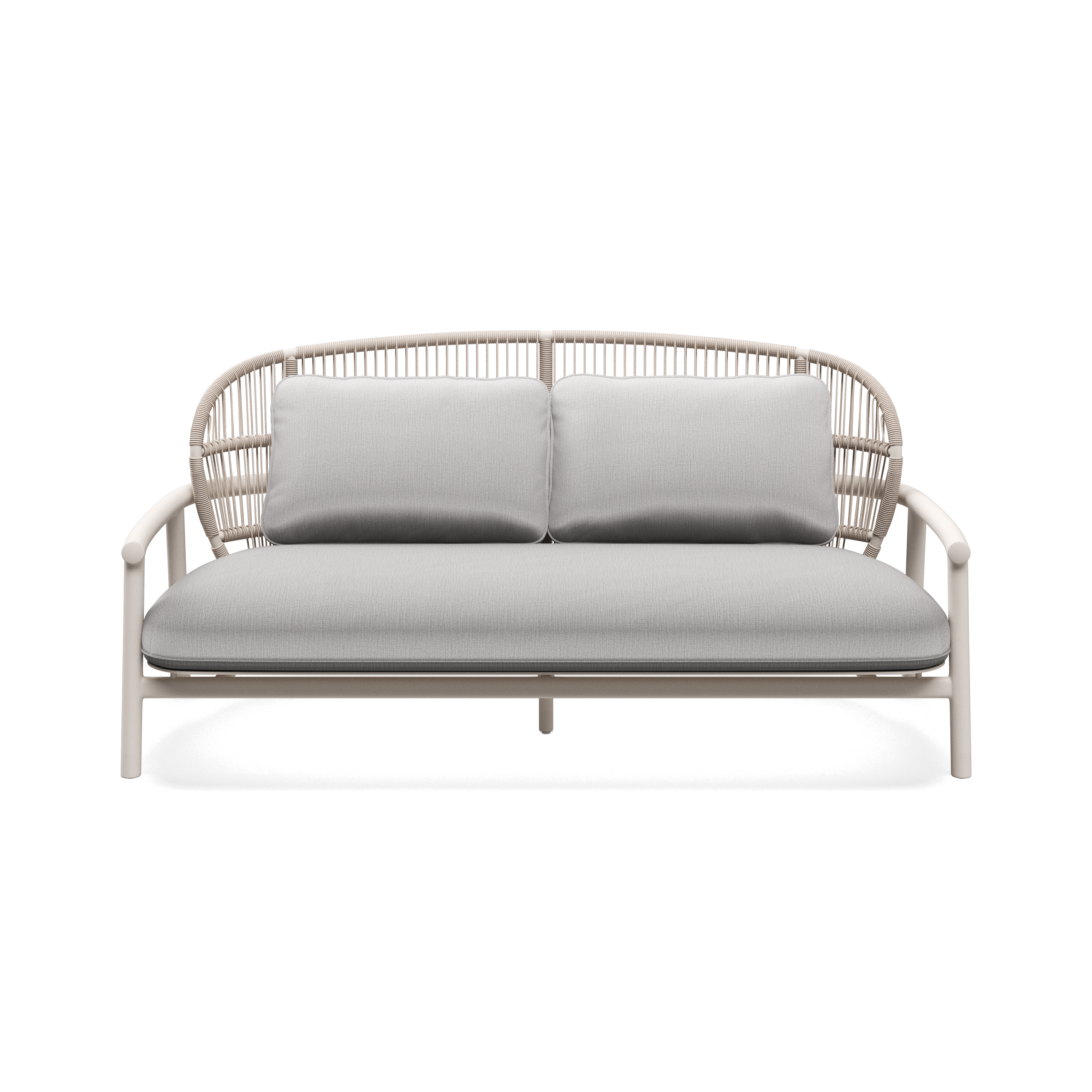 Gloster Fern Aluminium Low Back 2-Seater Sofa