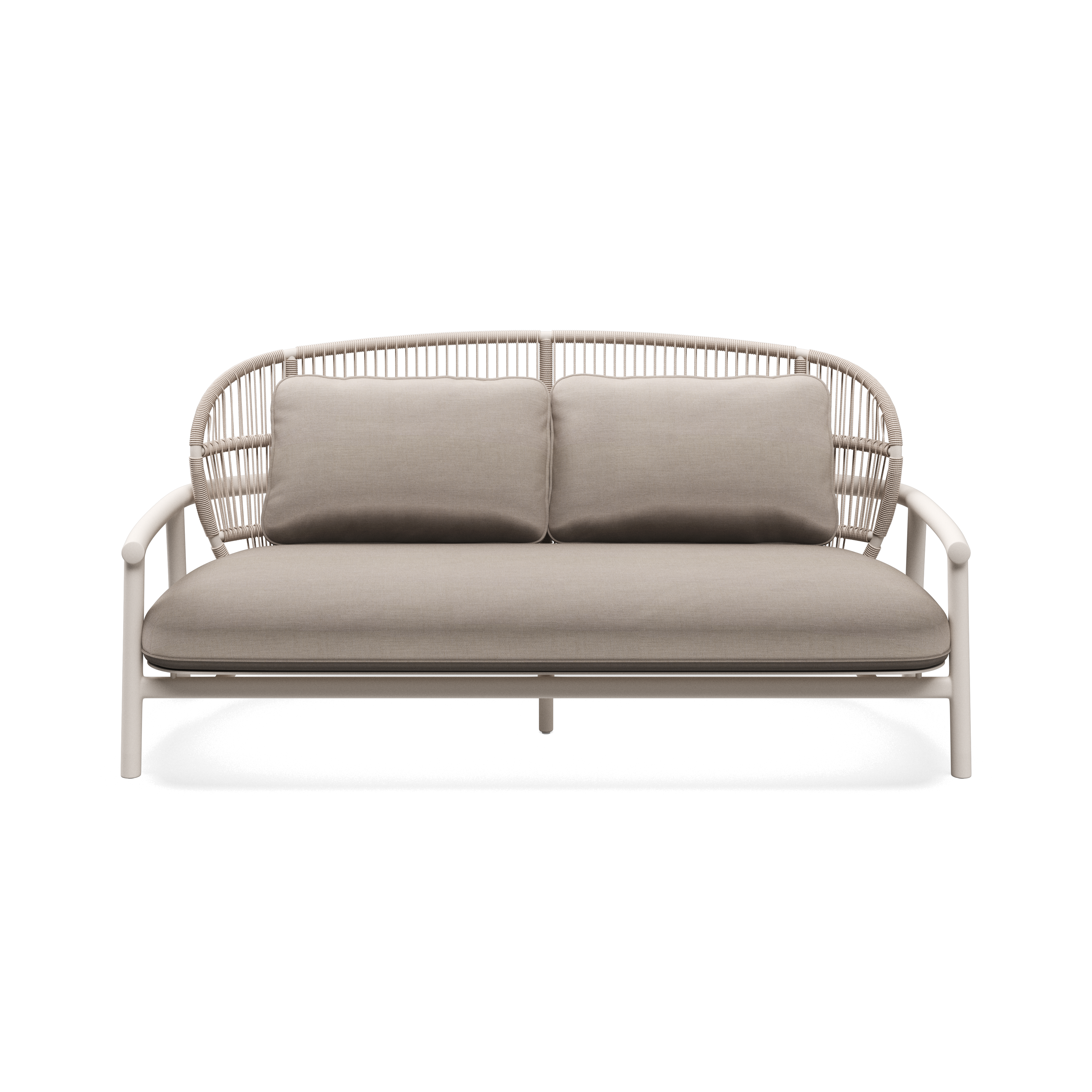 Gloster Fern Aluminium Low Back 2-Seater Sofa