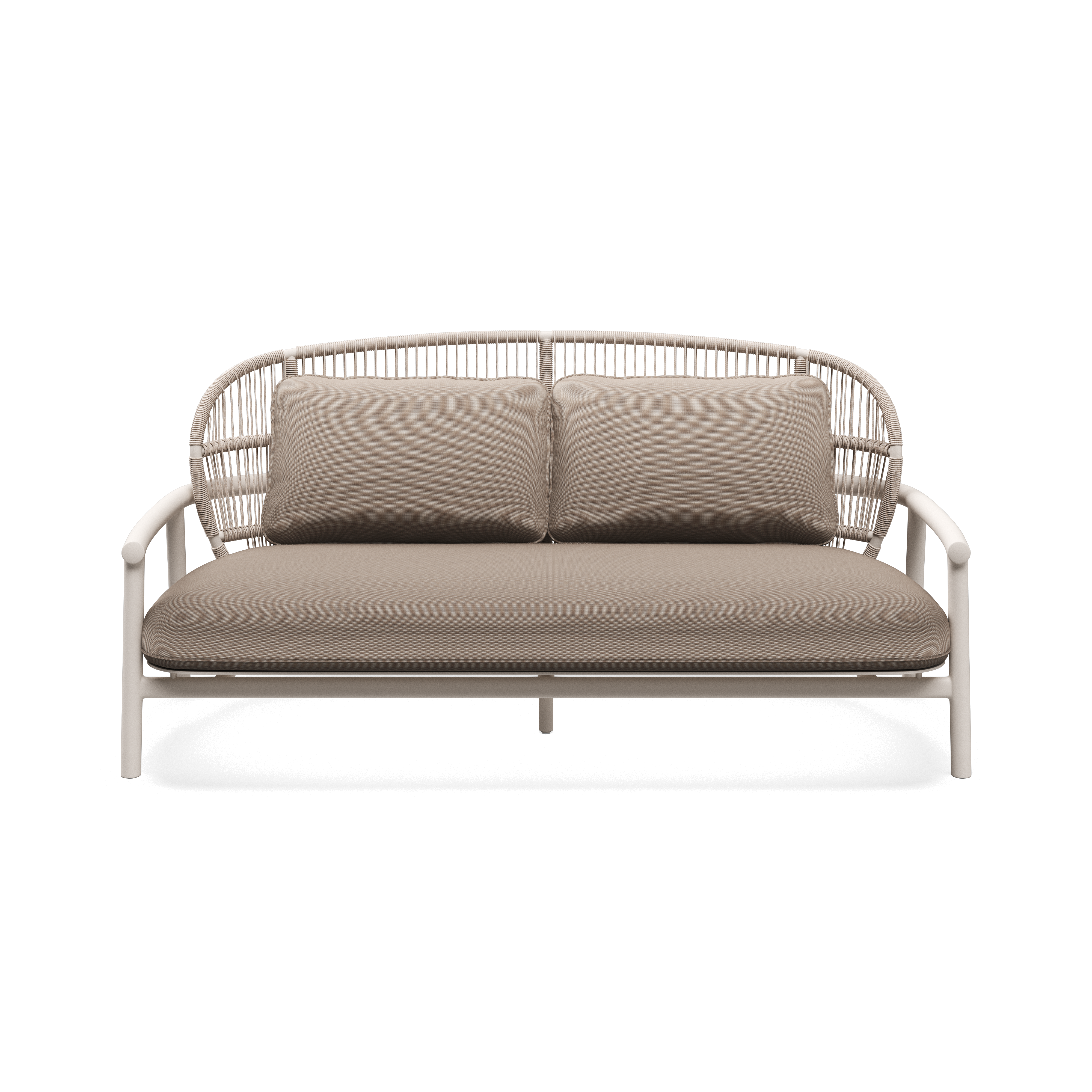 Gloster Fern Aluminium Low Back 2-Seater Sofa