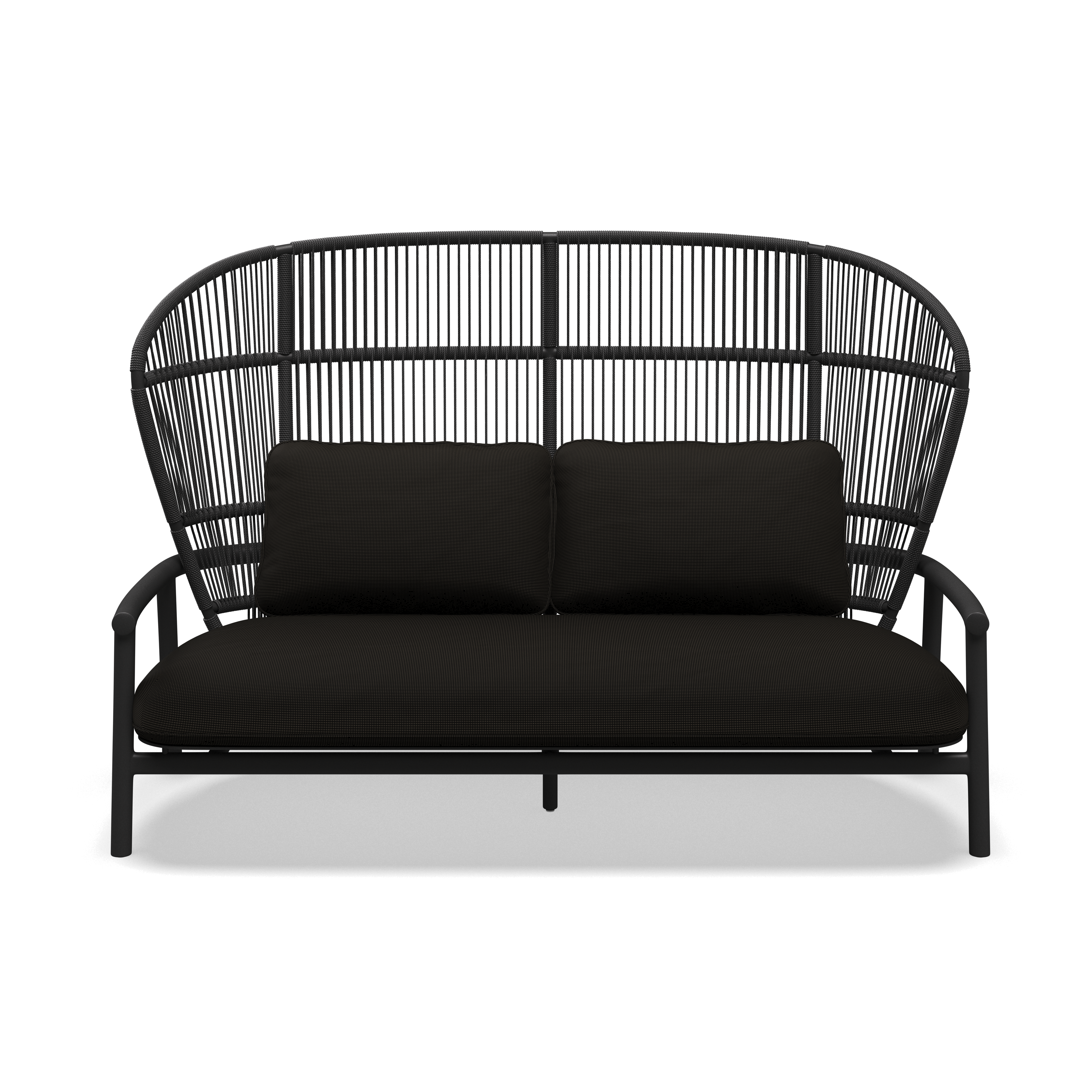 Gloster Fern Aluminium High Back 2-Seater Sofa