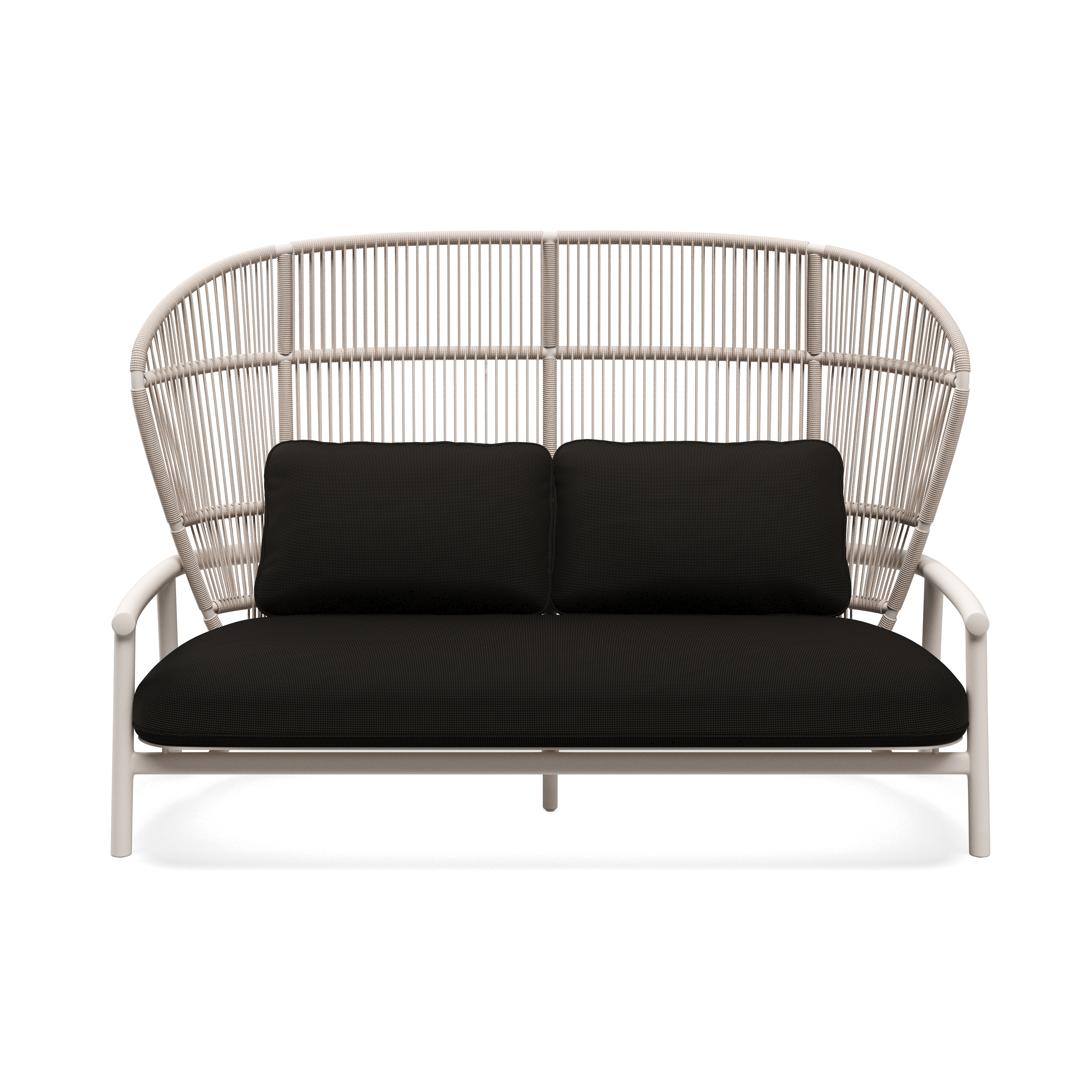 Gloster Fern Aluminium High Back 2-Seater Sofa