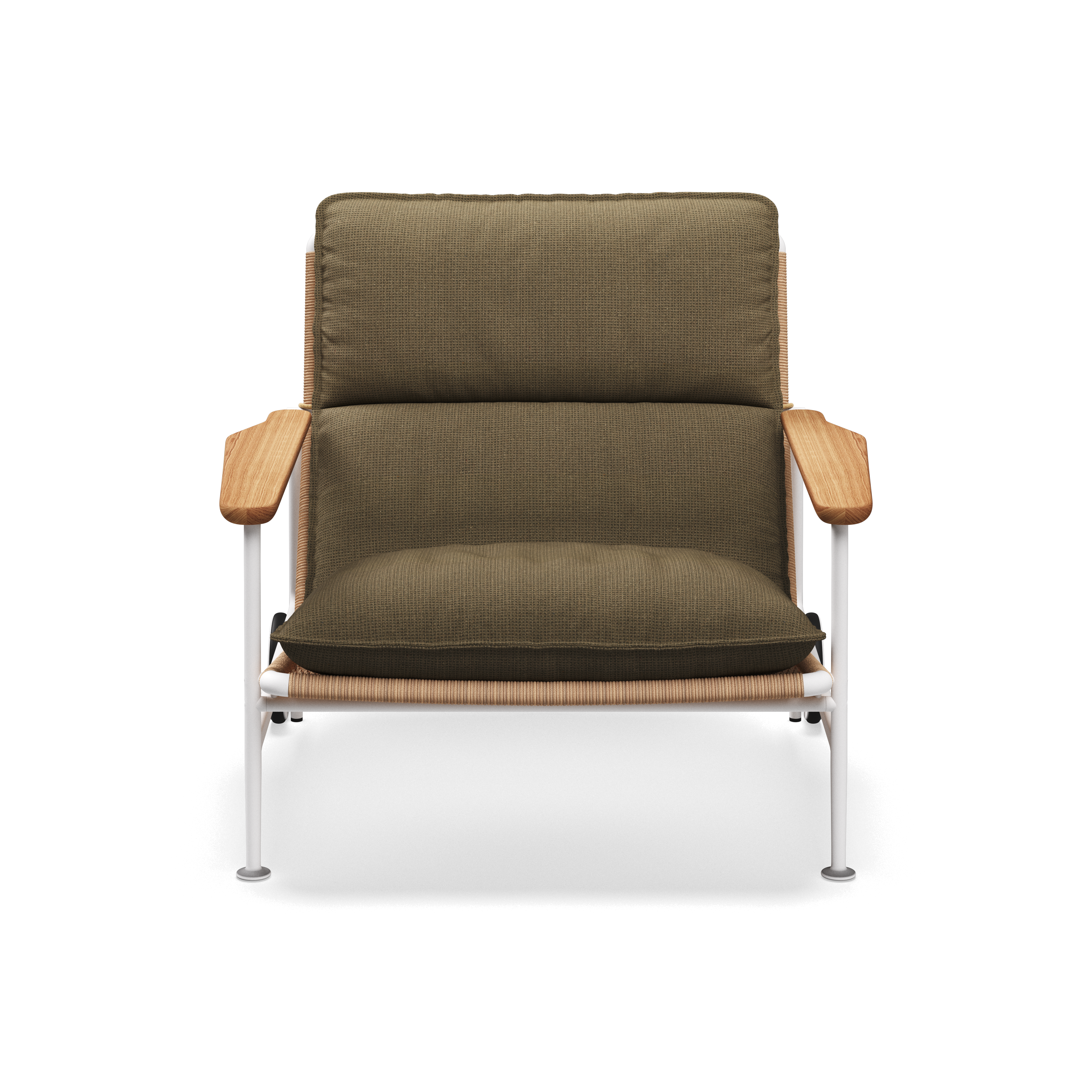 Gloster Zenith Lounge Chair with Teak Arms