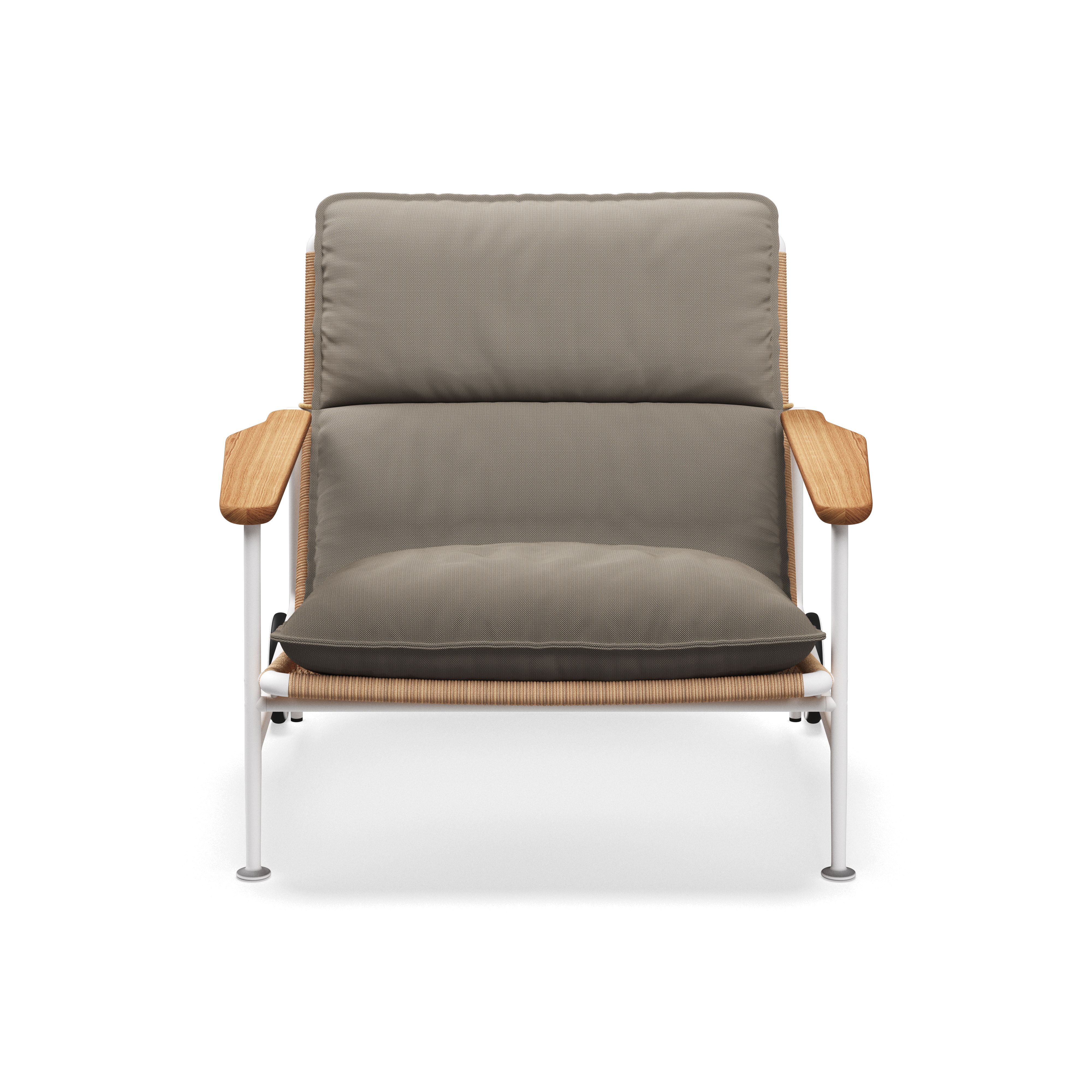 Gloster Zenith Lounge Chair with Teak Arms