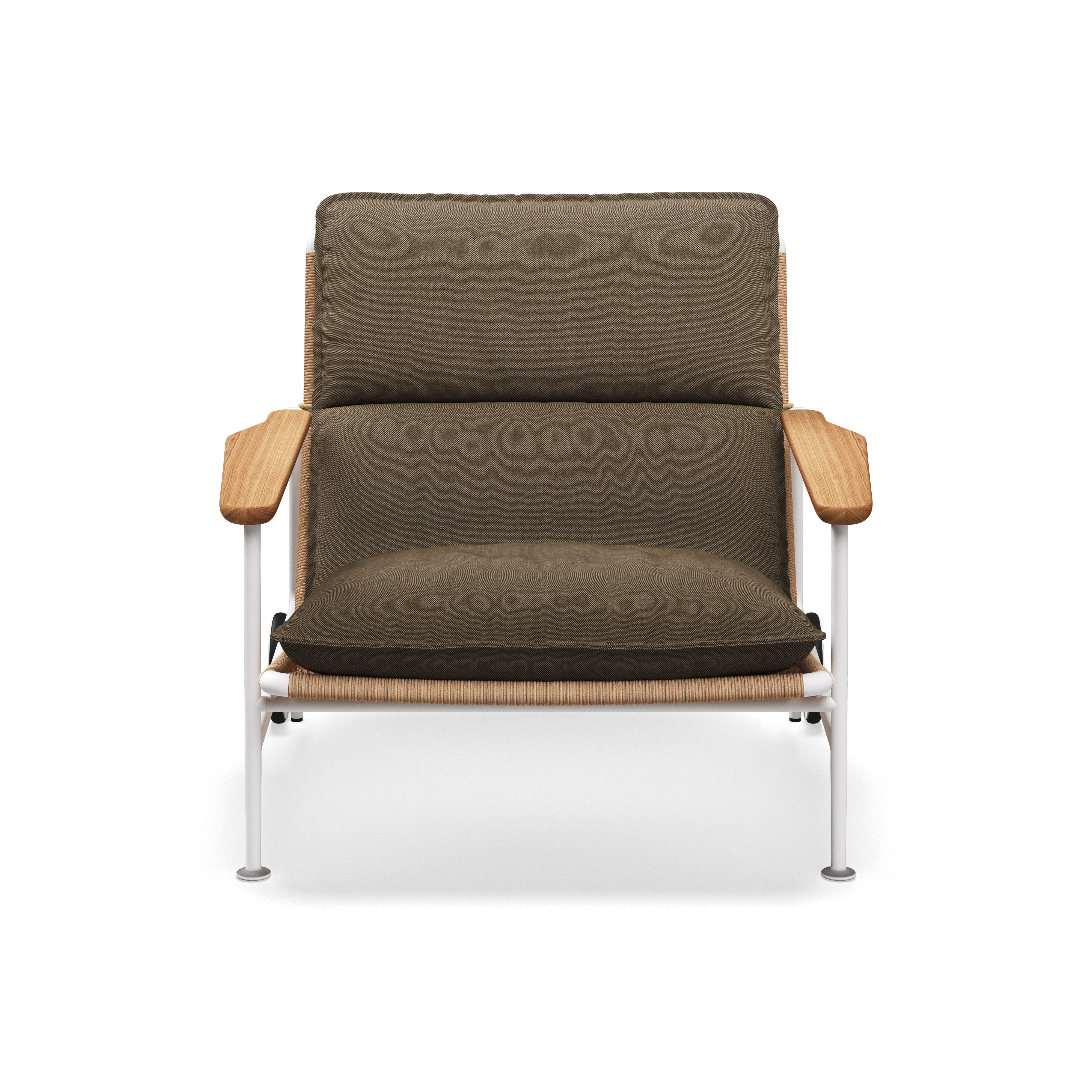 Gloster Zenith Lounge Chair with Teak Arms