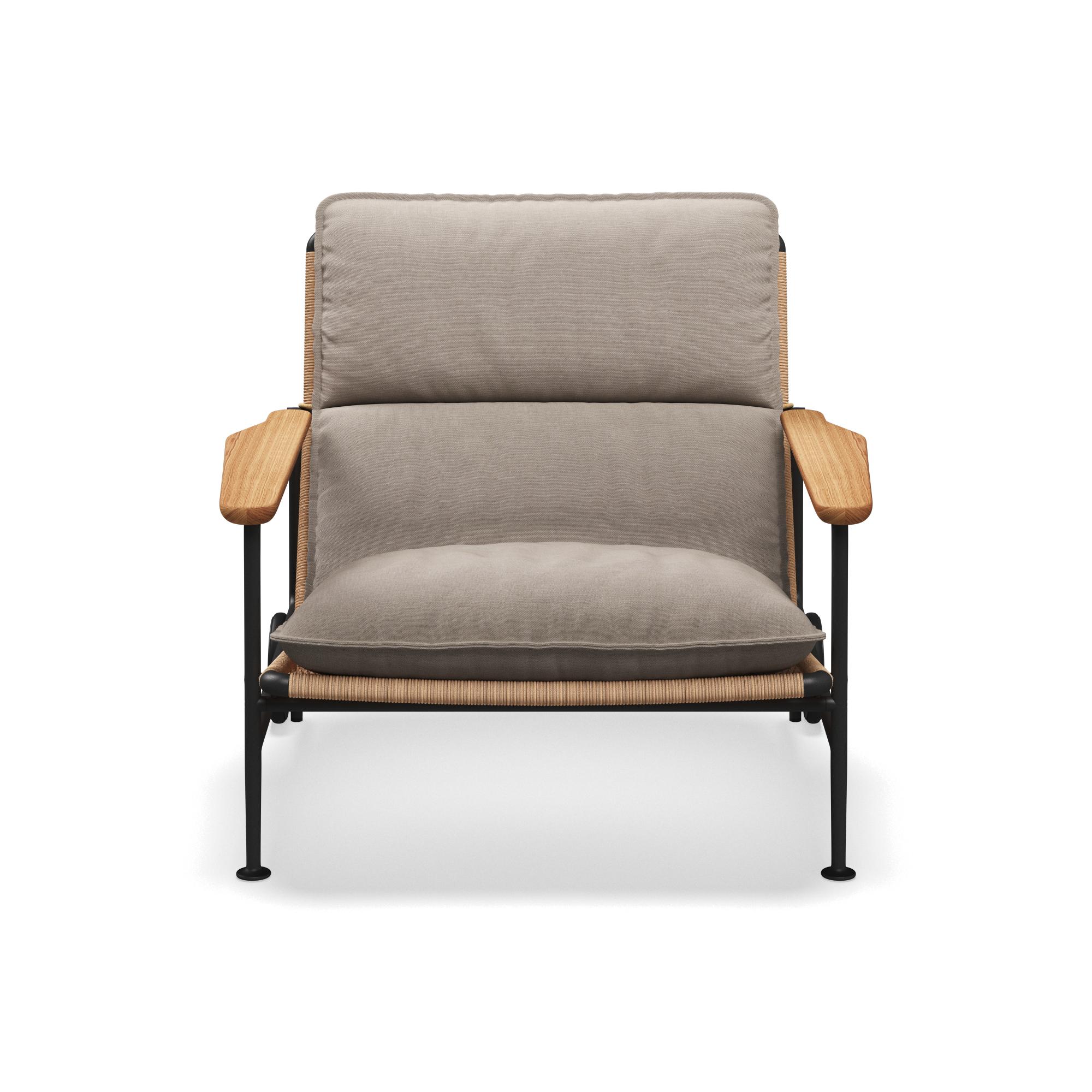 Gloster Zenith Lounge Chair with Teak Arms
