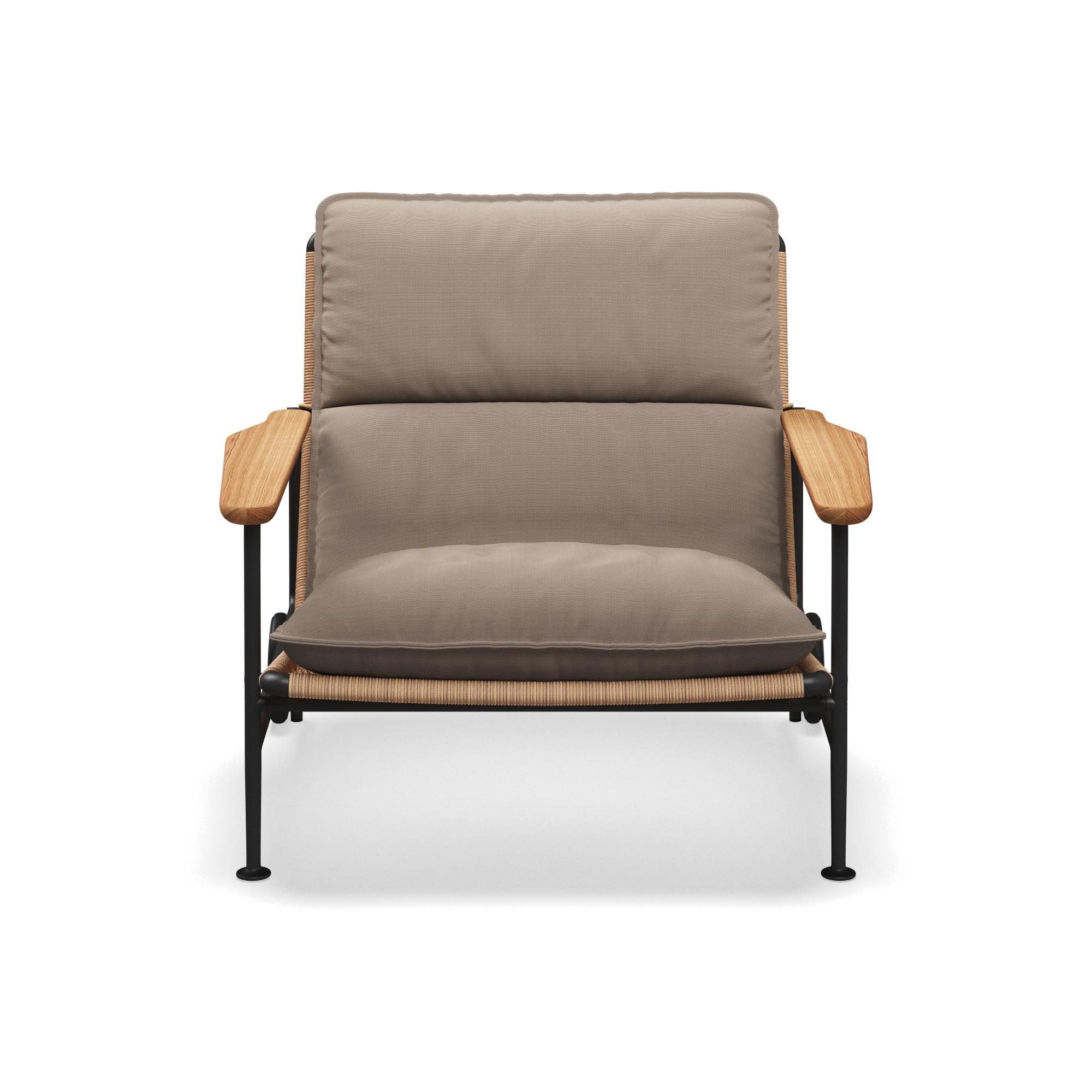 Gloster Zenith Lounge Chair with Teak Arms